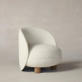 Leight Aramchair - Italian Bouclé White